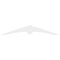 Ekena Millwork Archdale Architectural Grade PVC Gable Bracket, 72"W x 12"H x 2"D x 6"F, 4/12 Pitch GBP072X12X0206ARC00 - alternate 3